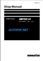 HD785-8R Shop Manual