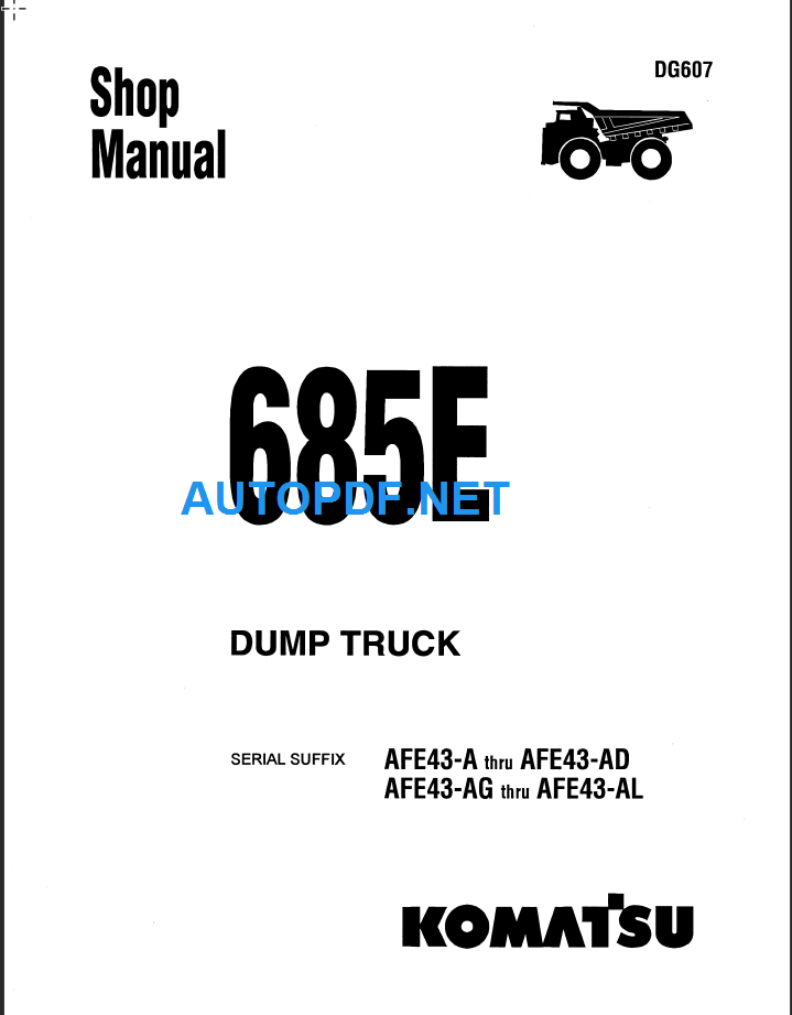 685E Shop Manual