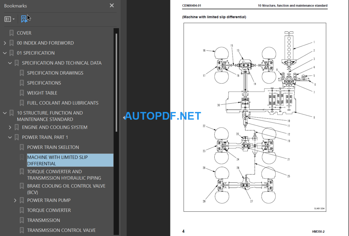 HM350-2 (A11001 and up) Shop Manual