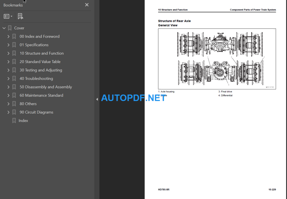 HD785-8R Shop Manual