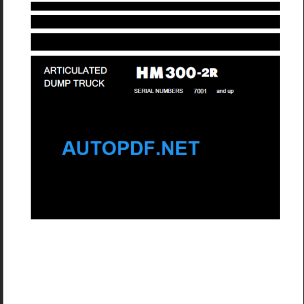 HM300-2R Shop Manual