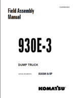 Komatsu 930E-3 Field Assembly Manual