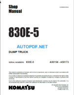 830E-5 (SN A50154-A50173) Shop Manual