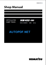 HM400-5E0 (20001 and up) Shop Manual