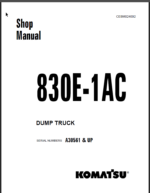 Komatsu 830E-1AC (A30561 & UP) Shop Manual