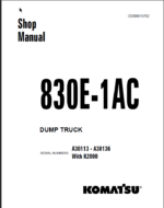 Komatsu 830E-1AC (A30113 - A30136 With K2000) Shop Manual