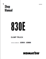 Komatsu 830E (A30544 - A30606) Shop Manual