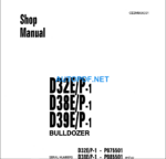 Komatsu Dozer D32EP-1D38EP-1D39EP-1 Shop Manual