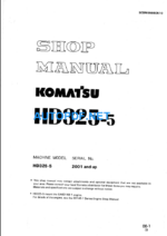 HD325-5 Shop Manual