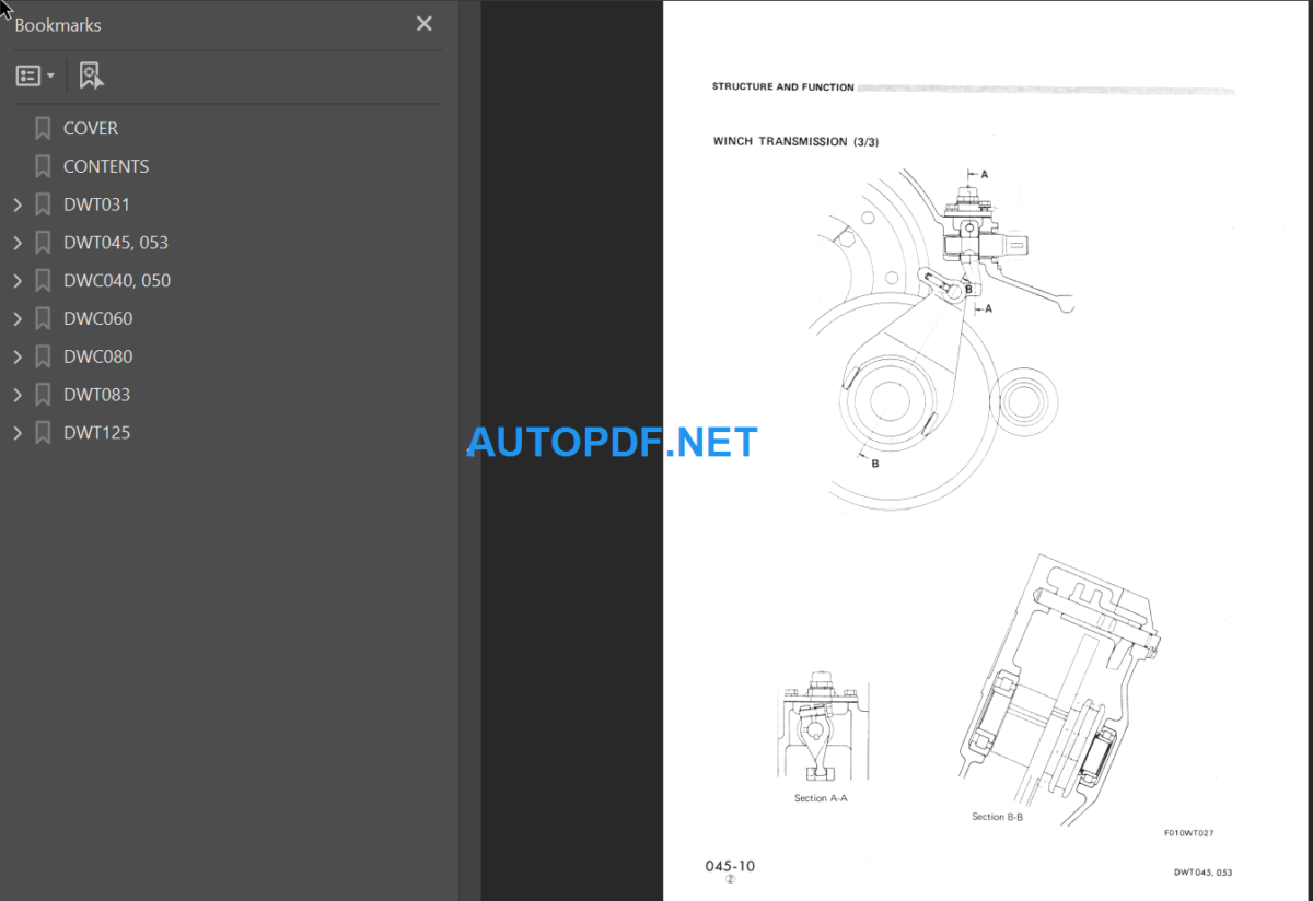 TOWING WINCH Shop Manual