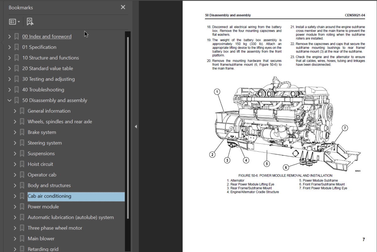 Komatsu 960E-2K Shop Manual