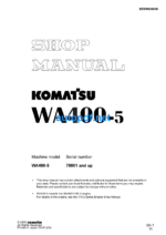 WA400-5 Shop Manual