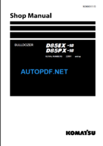 D85EX-18 D85PX-18 Shop Manual (22001 and up)