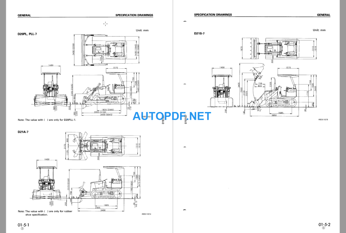 D20PLPLLAG-7 D20PPG-7A D21ASAGQC-7 S21PG-7A Shop Manual