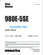 980E-5SE Shop Manual