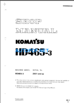 HD465-3 Shop Manual