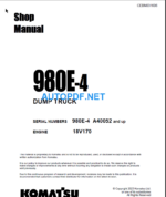 980E-4 (A40052 and up) Shop Manual