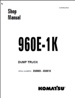 Komatsu 960E-1K Shop Manual