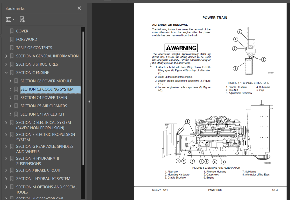 Komatsu 930E-4 (A30240 - A30261) Shop Manual