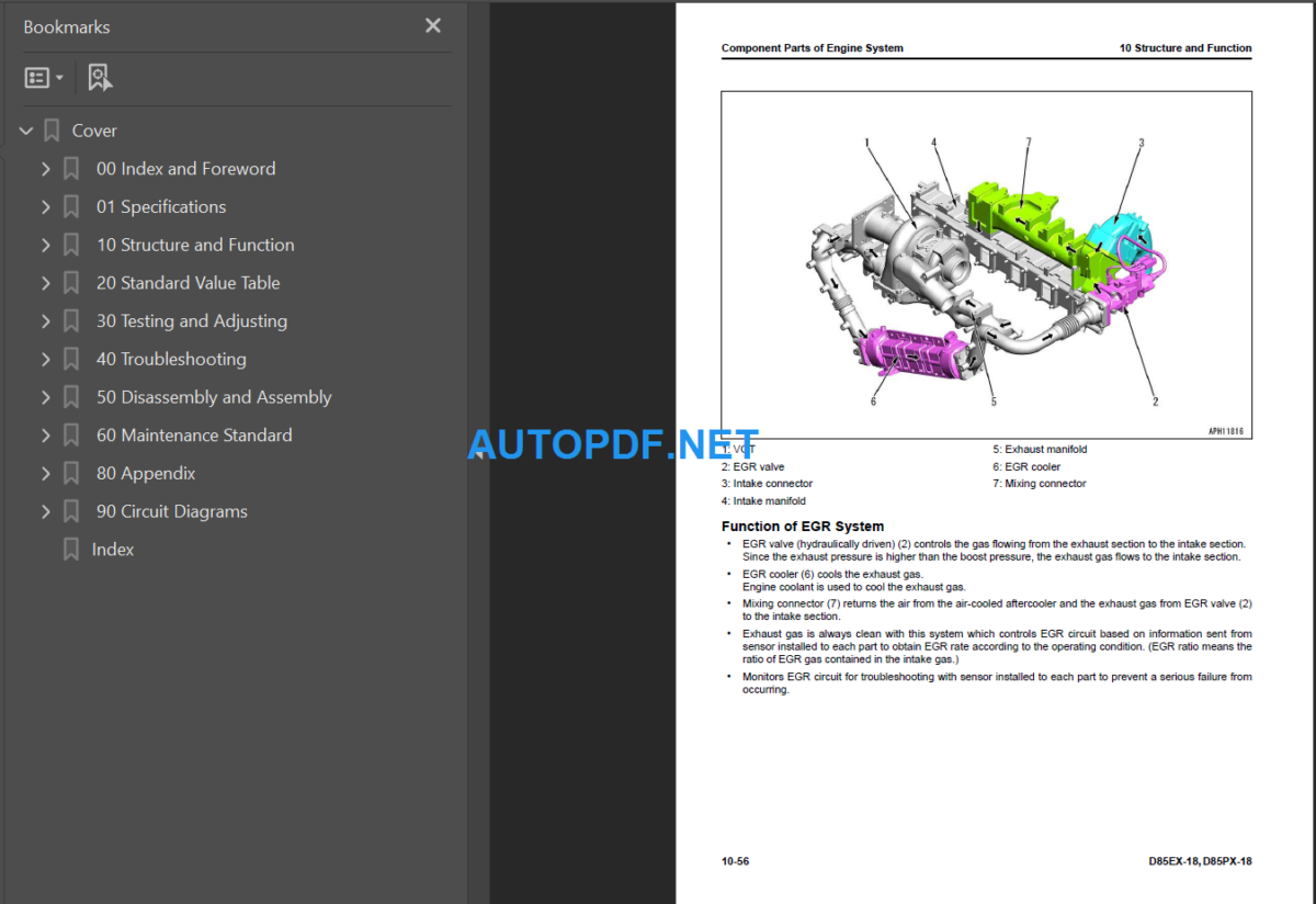 D85EX-18 D85PX-18 Shop Manual (22001 and up)