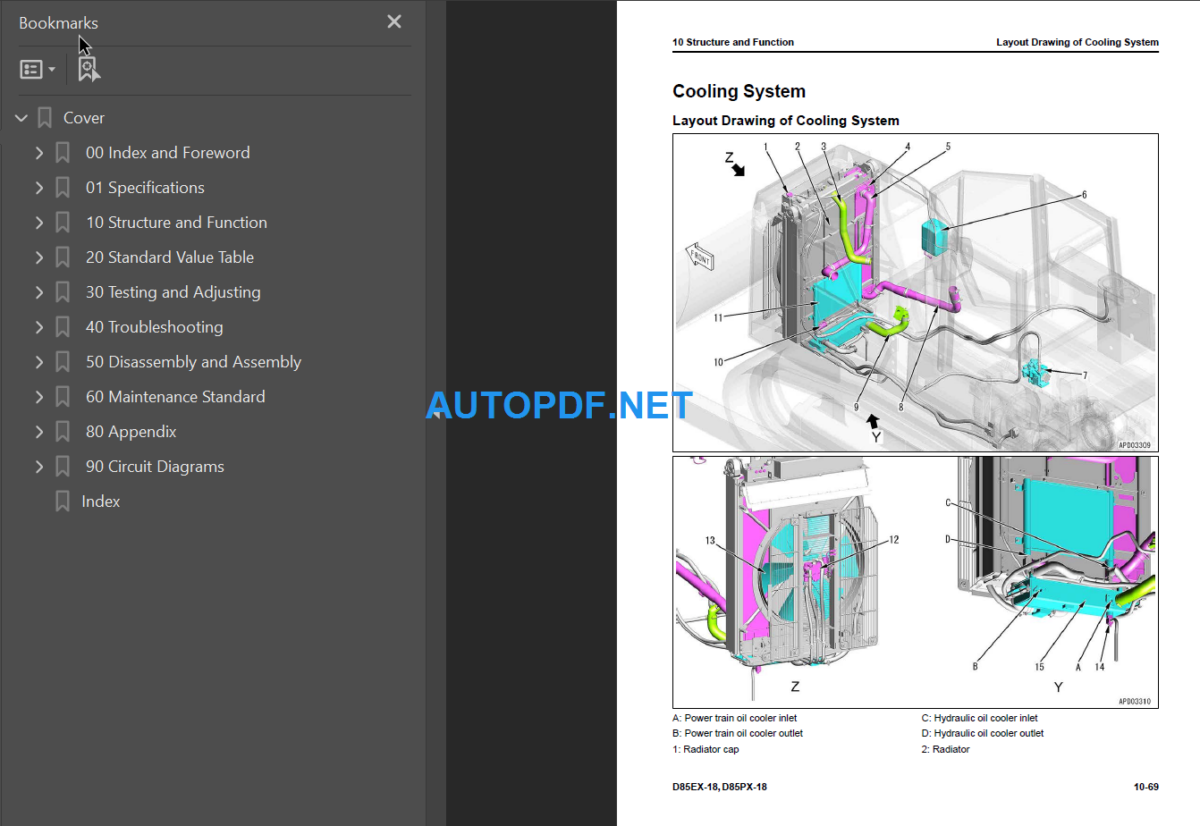 D85EX-18 D85PX-18 Shop Manual (22001 and up)