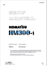 HM300-1 Shop Manual