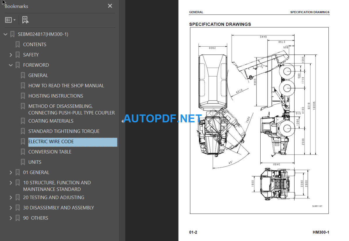 HM300-1 Shop Manual