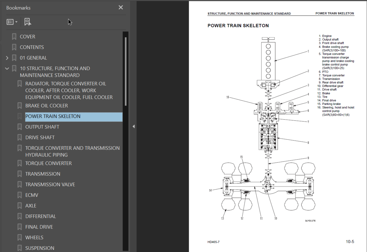 Komatsu HD465-7 Shop Manual