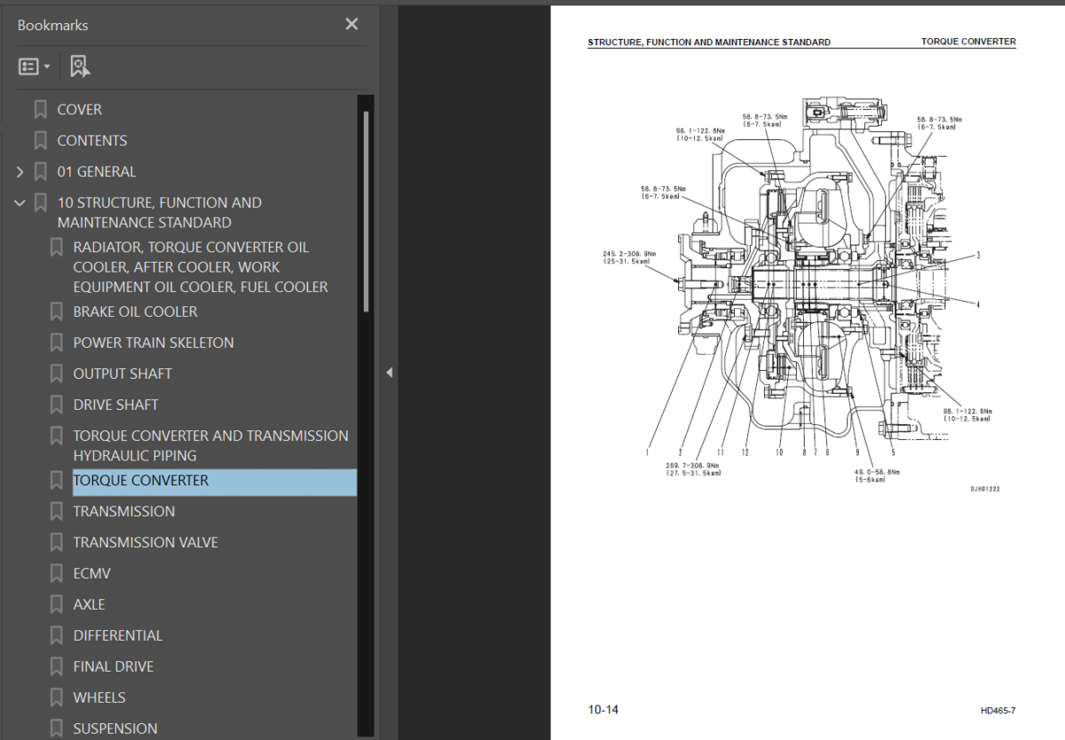 Komatsu HD465-7 Shop Manual