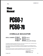 PC60-7 PC60-7B Shop Manual