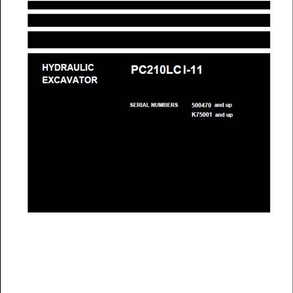 PC210LC I-11 Shop Manual