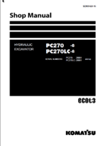 PC270 -8 PC270LC-8 Shop Manual