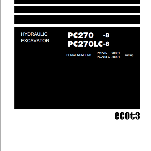 PC270 -8 PC270LC-8 Shop Manual