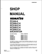 PC200-6 PC200LC-6 PC210LC-6 PC220LC-6 PC250LC-6 Shop Manual