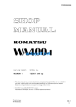 WA400-1 Shop Manual