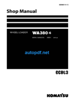 WA380-6 Shop Manual