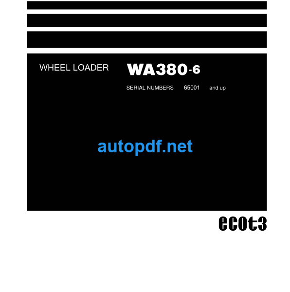 WA380-6 Shop Manual