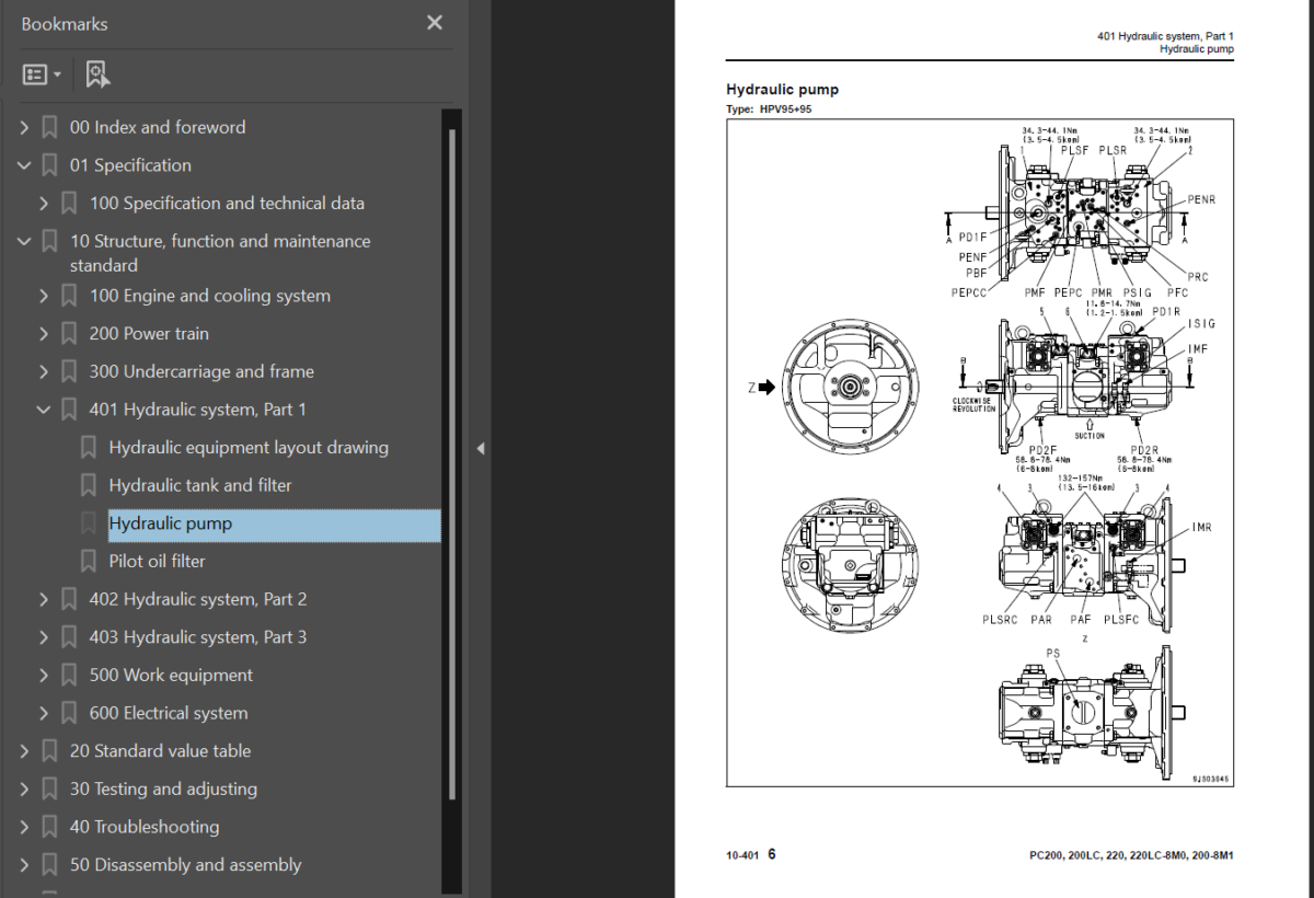 PC200-8M0 PC200LC-8M0 PC200-8M1 Shop Manual