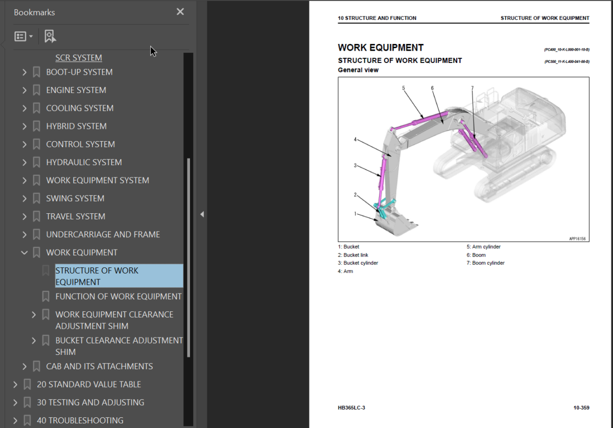 HB365LC-3 HB365NLC-3 Shop Manual