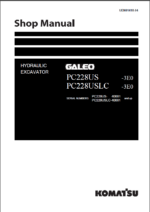 PC228US -3E0 PC228USLC-3E0 GALEO Shop Manual