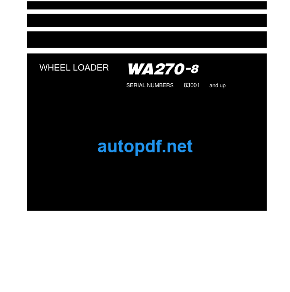 WA270-8 Shop Manual