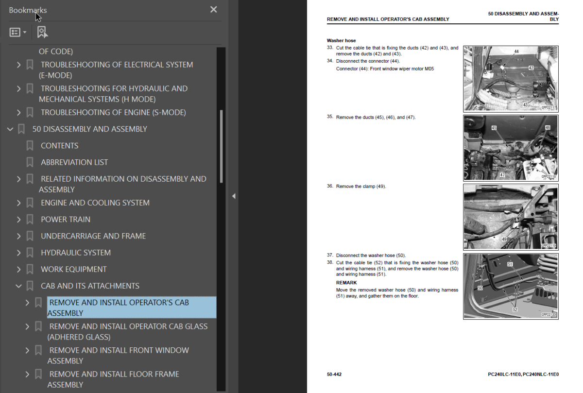 PC240LC -11E0 PC240NLC -11E0 Shop Manual