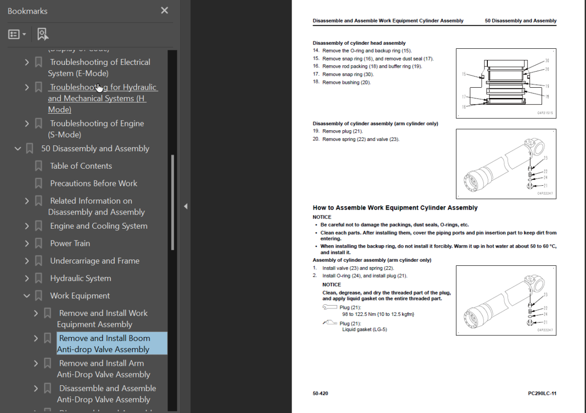 PC290LC-11 Shop Manual