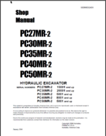 PC27MR-2PC30MR-2PC35MR-2PC40MR-2PC50MR-2 Shop Manual