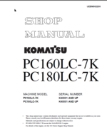 PC160LC-7K PC180LC-7K Shop Manual
