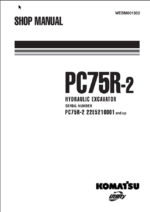 PC75R-2 (22E5210001 and up) Shop Manual