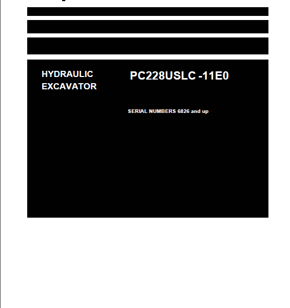 PC228USLC -11E0 Shop Manual