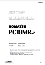 PC18MR-2 (15001 and up) Shop Manual