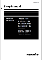 PC210 -11E0 PC210LC -11E0 PC210NLC-11E0 PC230NHD-11E0 Shop Manual