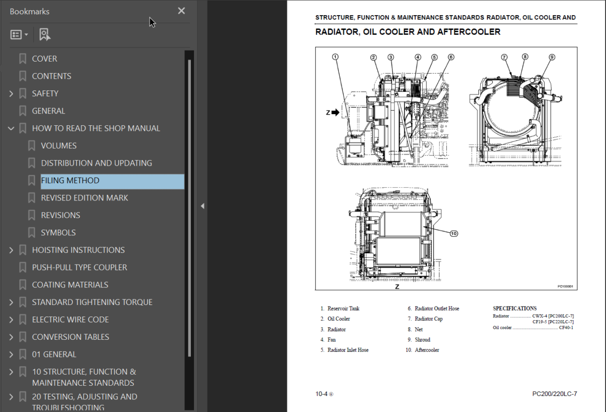 PC200LC-7L PC220LC-7L Shop Manual